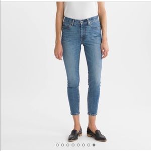 Everlane Mid-Rise Skinny Jean (Ankle) - Mid-Blue